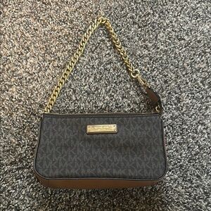 Michael Kors Black and Gold Women's Bag